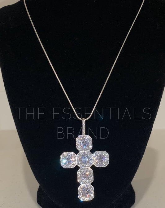 The Cluster Cross Necklace