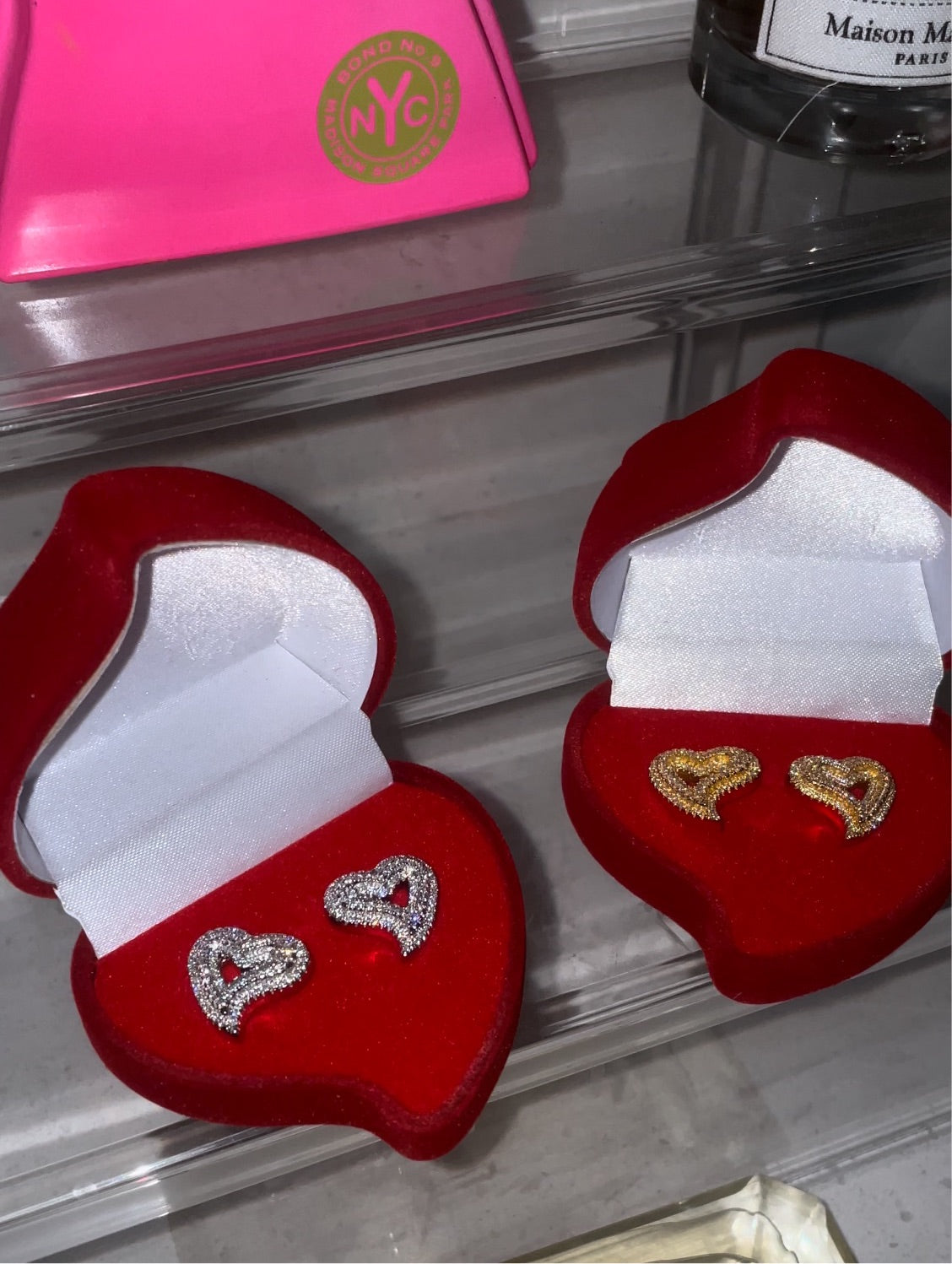Icy Girl Heart Earrings