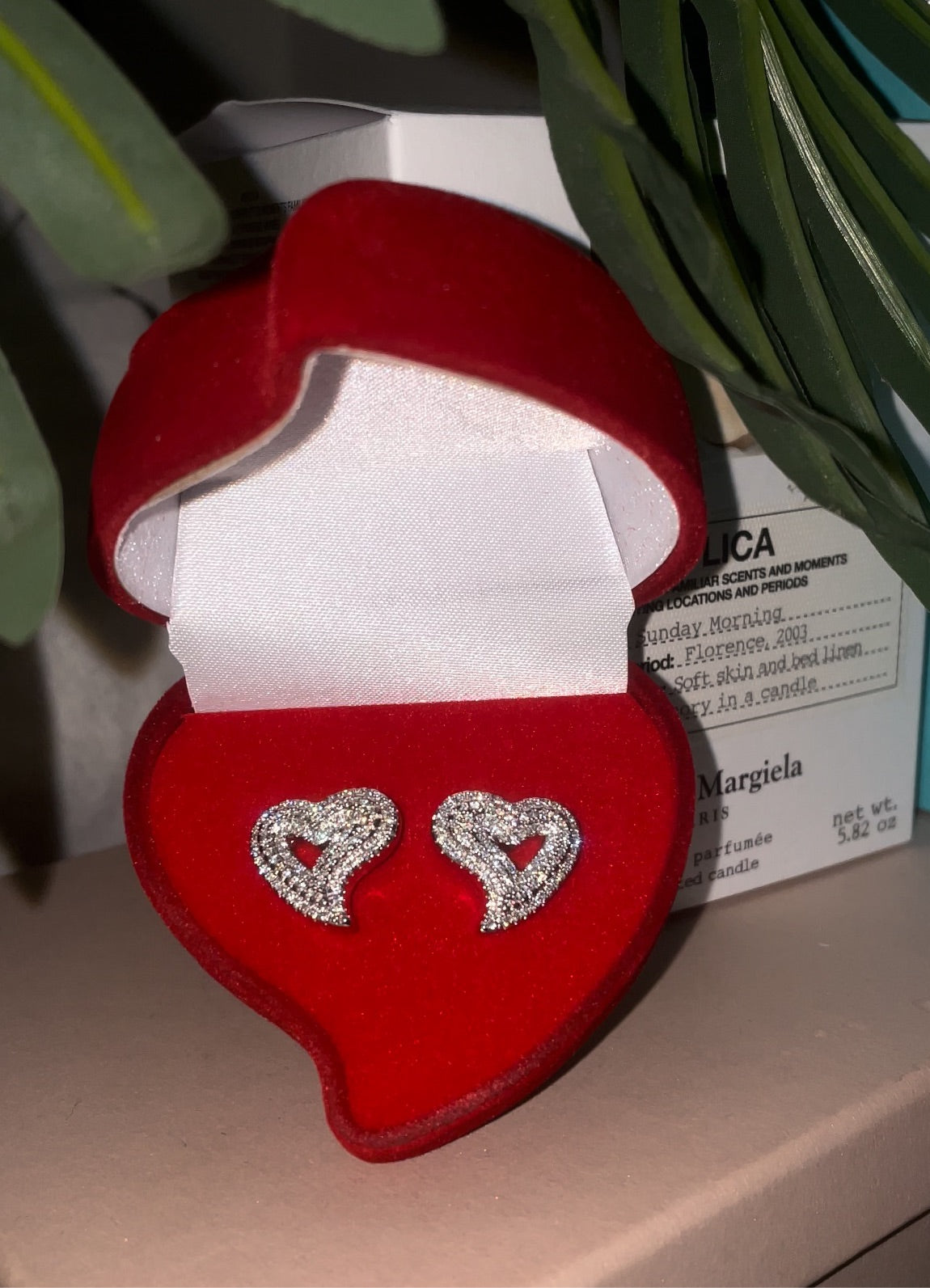 Icy Girl Heart Earrings